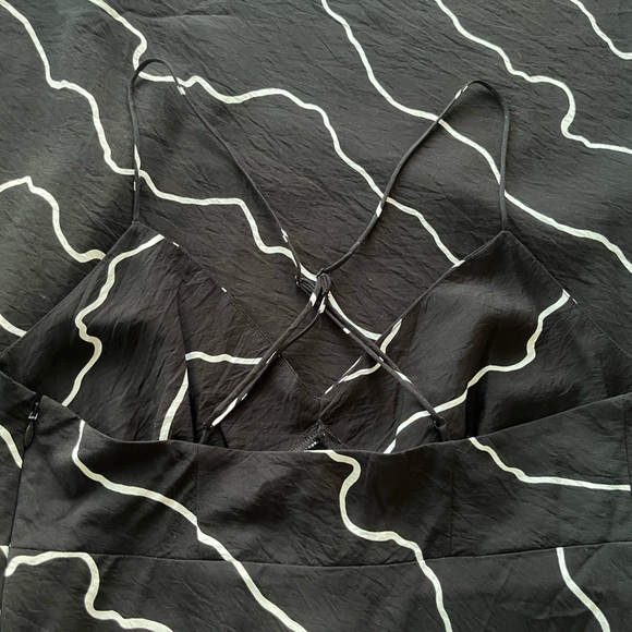 NEW Madewell The Layton Midi Slip Dress Size 2 Black & White Stripe $128 Retail - Picture 6 of 12